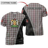 Borthwick Tartan Shirt with Scotland Coat of Arms & Custom Name LO65